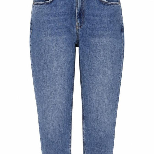 ASOS Womens Blue Cotton Cropped Jeans Size 28 in L28 in Regular Zip