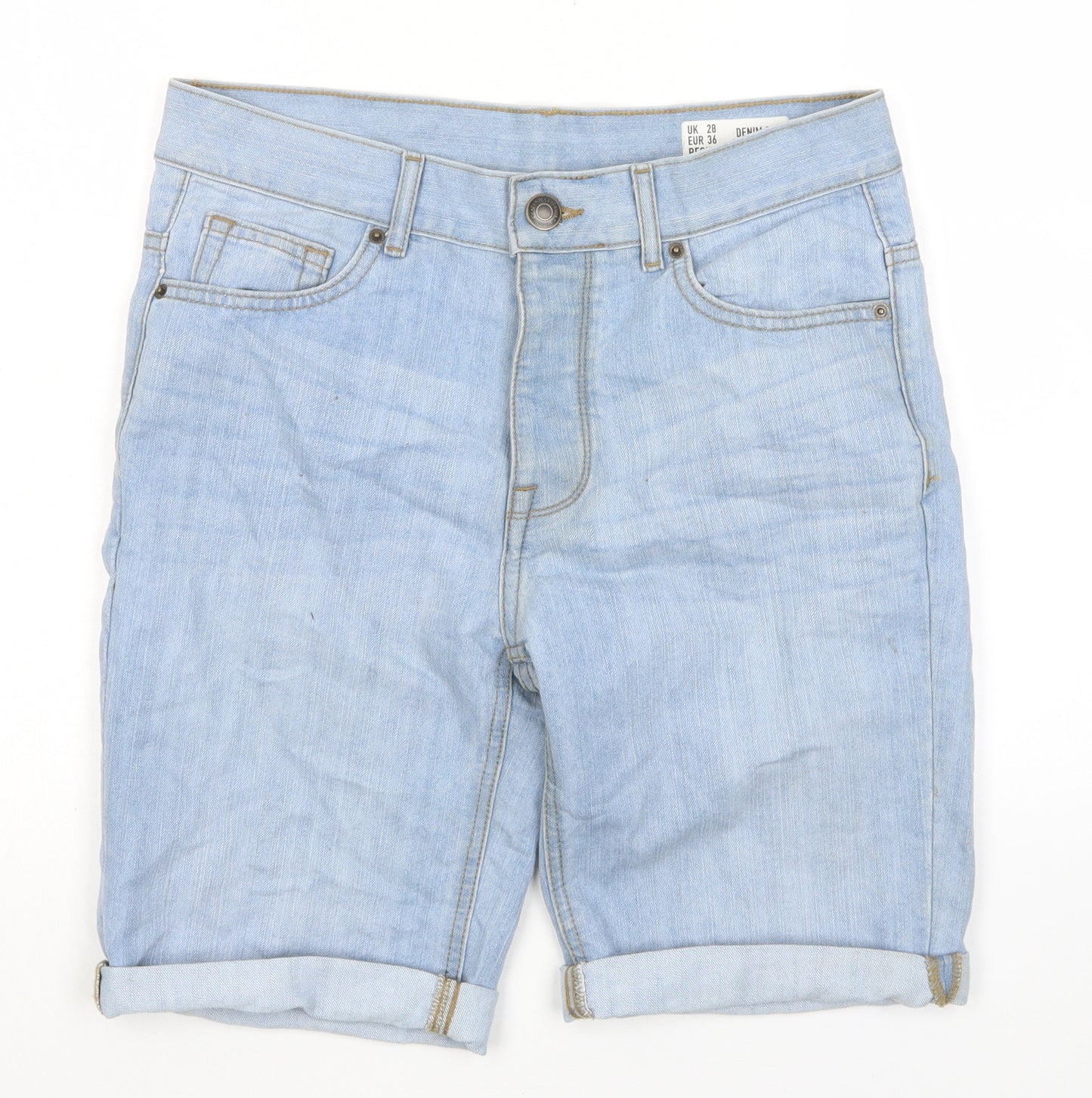 Denim & Co. Mens Blue Cotton Bermuda Shorts Size 28 in L9 in Regular Zip