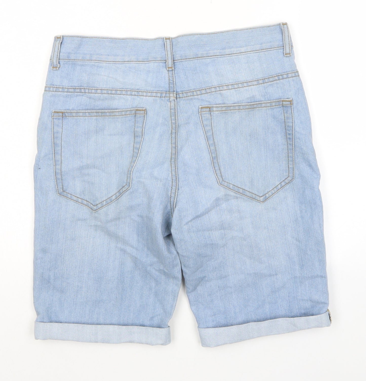 Denim & Co. Mens Blue Cotton Bermuda Shorts Size 28 in L9 in Regular Zip