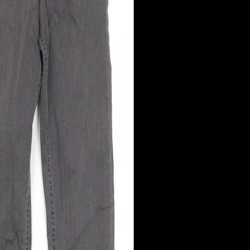 Marks and Spencer Womens Grey Cotton Jegging Jeans Size 8 L28 in Regular