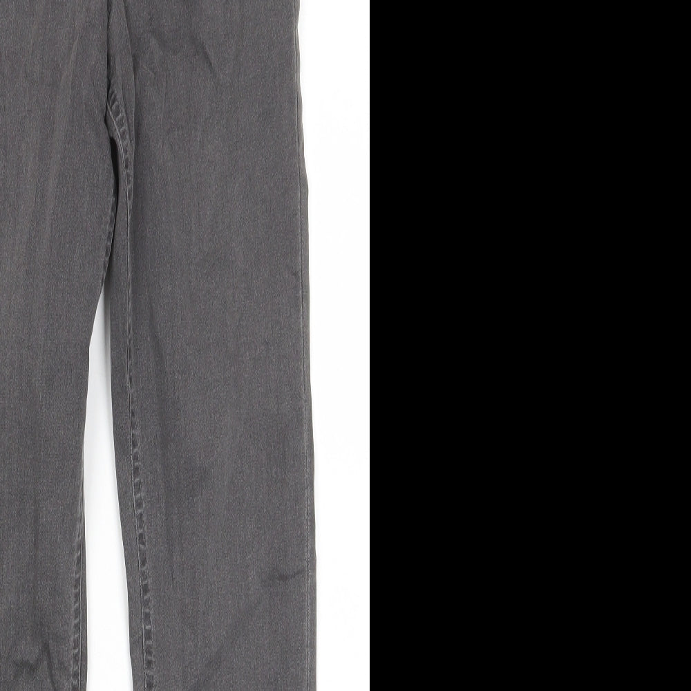 Marks and Spencer Womens Grey Cotton Jegging Jeans Size 8 L28 in Regular