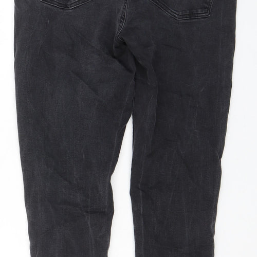 Oasis Womens Black Cotton Skinny Jeans Size 14 L25 in Regular Zip