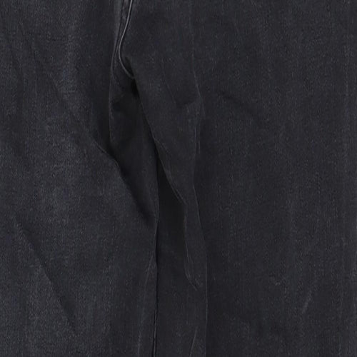 Oasis Womens Black Cotton Skinny Jeans Size 14 L25 in Regular Zip