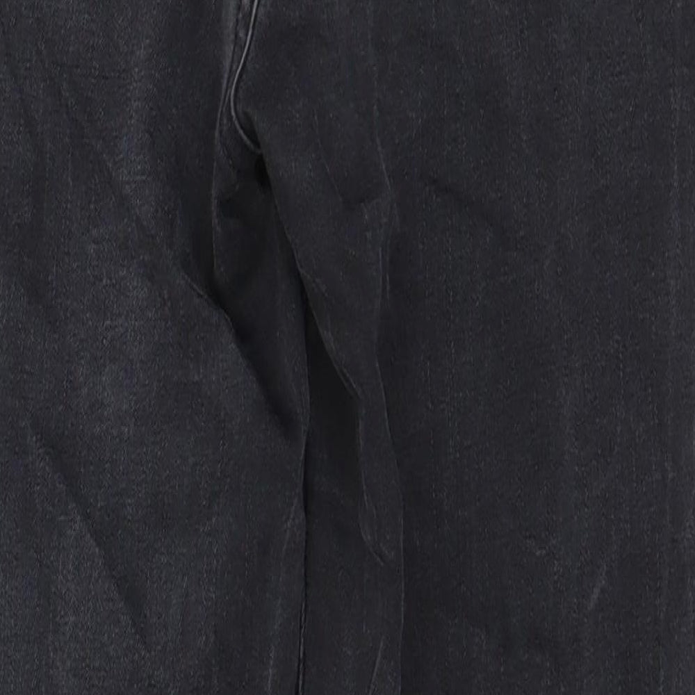 Oasis Womens Black Cotton Skinny Jeans Size 14 L25 in Regular Zip