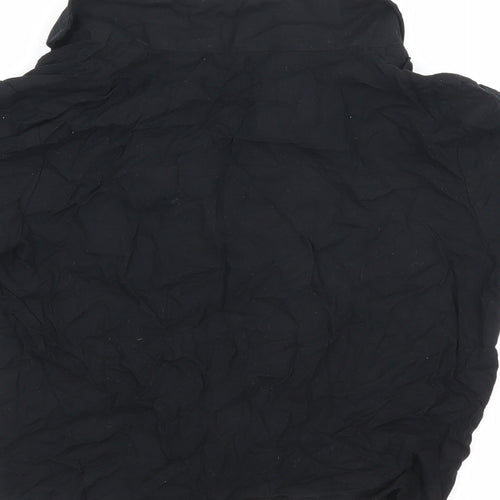 Divided by H&M Womens Black Viscose Basic Button-Up Size 4 Collared
