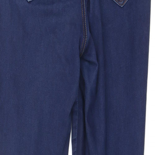 Very Womens Blue Cotton Skinny Jeans Size 12 L27 in Regular Zip