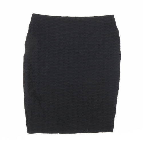 Marks and Spencer Womens Black Polyamide Bandage Skirt Size 12