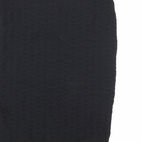 Marks and Spencer Womens Black Polyamide Bandage Skirt Size 12