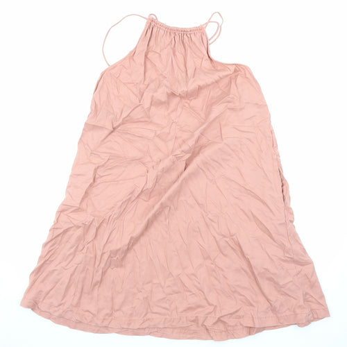 Zara Womens Pink Lyocell A-Line Size XS Halter Pullover