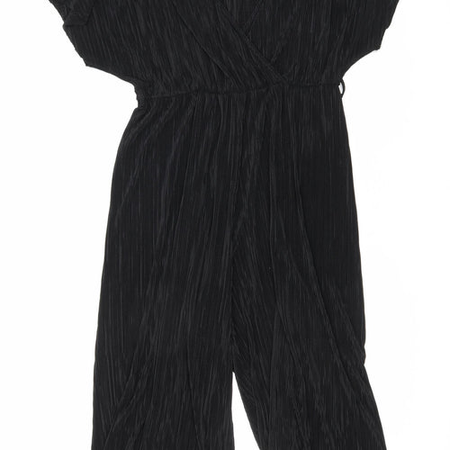 New Look Womens Black Polyester Jumpsuit One-Piece Size 12 L17 in Pullover