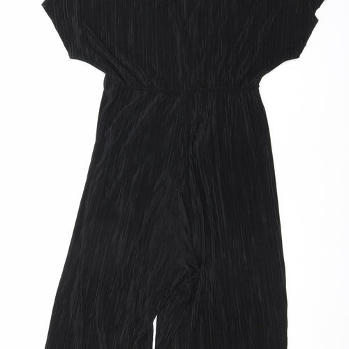 New Look Womens Black Polyester Jumpsuit One-Piece Size 12 L17 in Pullover