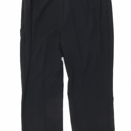 Marks and Spencer Womens Black Polyester Trousers Size 18 L23 in Regular