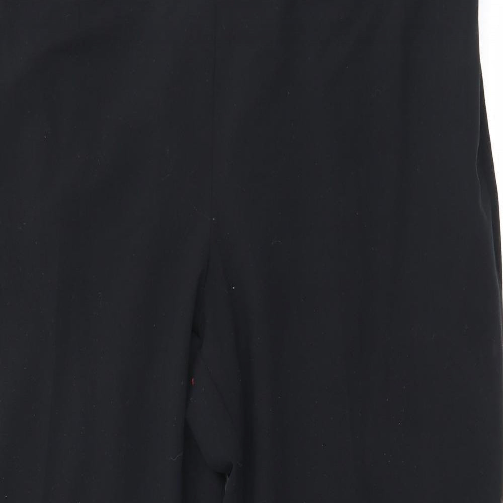 Marks and Spencer Womens Black Polyester Trousers Size 18 L23 in Regular