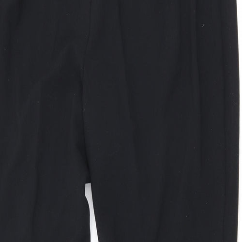 Marks and Spencer Womens Black Polyester Trousers Size 18 L23 in Regular