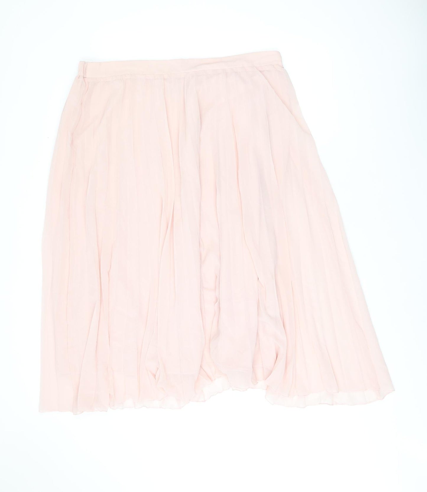 Marks and Spencer Womens Pink Polyester Swing Skirt Size 20
