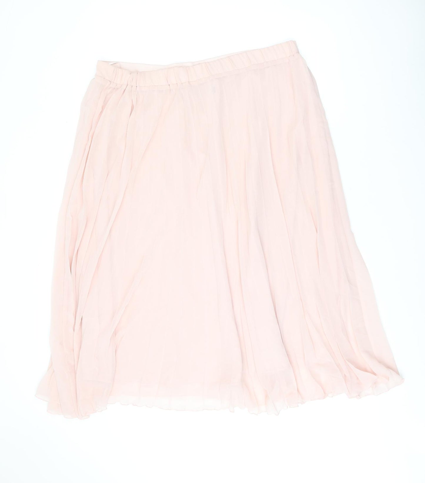 Marks and Spencer Womens Pink Polyester Swing Skirt Size 20