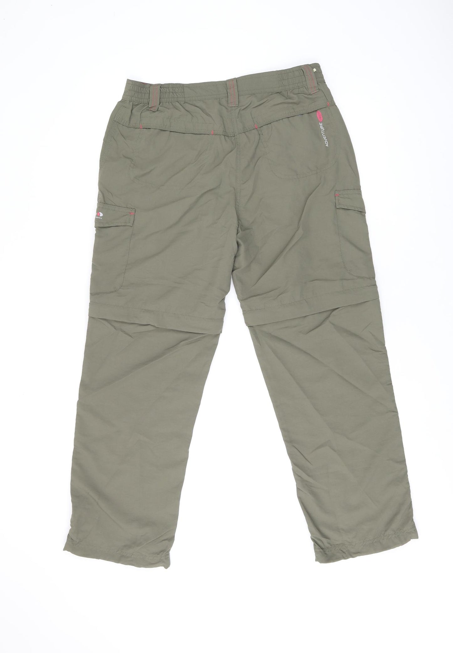 Regatta Womens Green Polyamide Cargo Trousers Size 12 L26.5 in Regular Zip