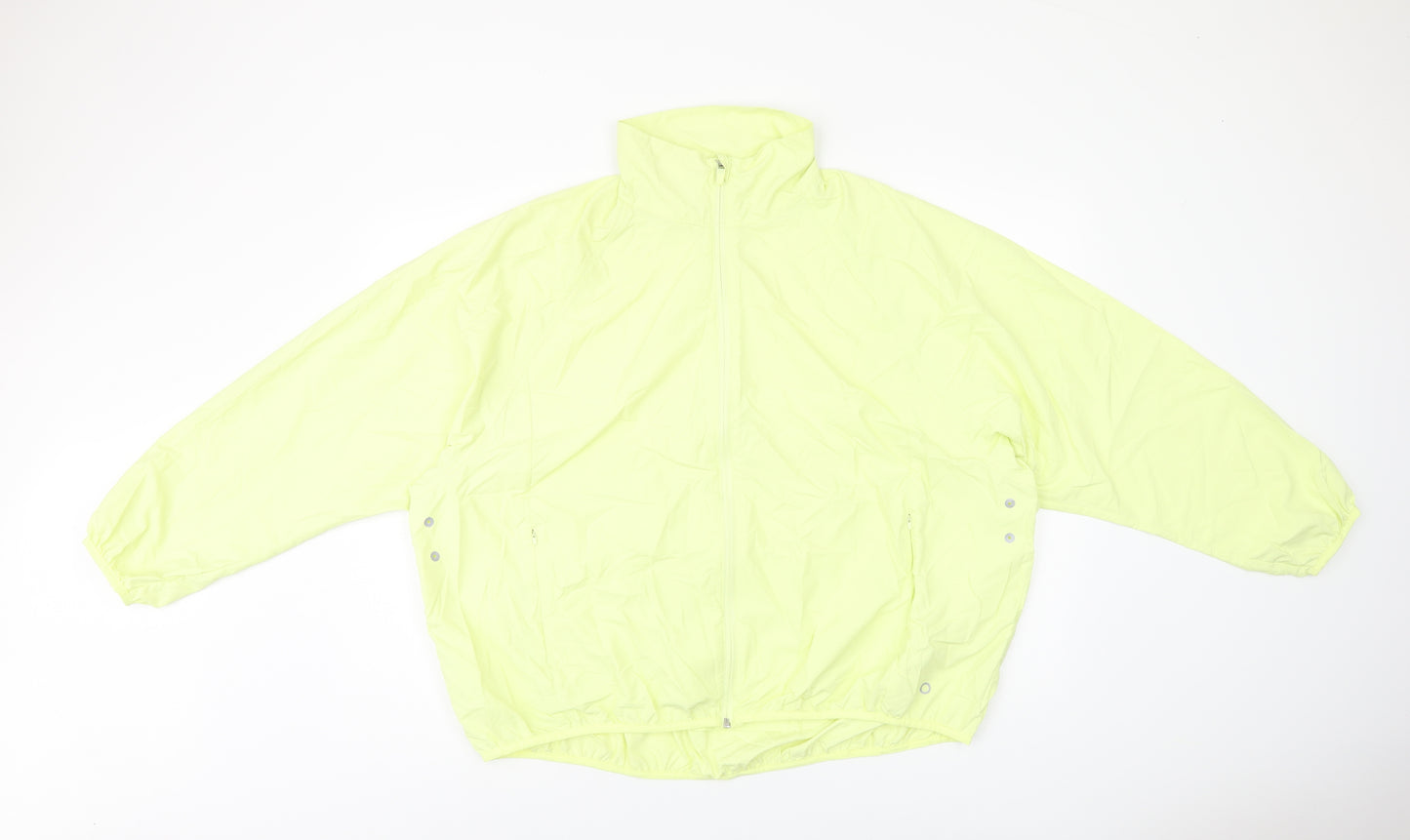 Marks and Spencer Womens Yellow Jacket Size 16 Zip