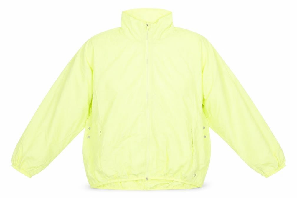 Front view of Marks & Spencer women’s yellow jacket, size UK 16, zip