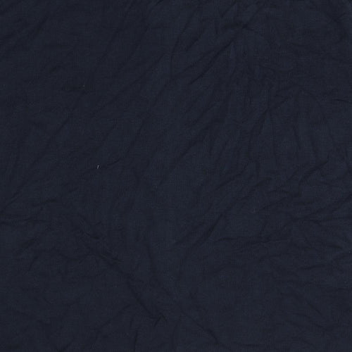 Marks and Spencer Mens Blue Striped Cotton Polo Size 3XL Collared Button