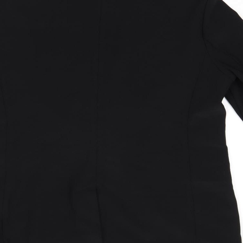 Marks and Spencer Womens Black Polyester Jacket Blazer Size 12