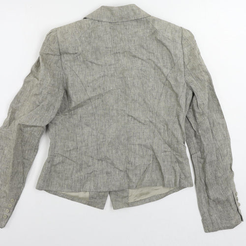 Emanuel Ungaro Womens Beige Jacket Blazer Size 10 Button