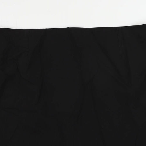 Marks and Spencer Womens Black Polyester Straight & Pencil Skirt Size 20 Zip - Lined
