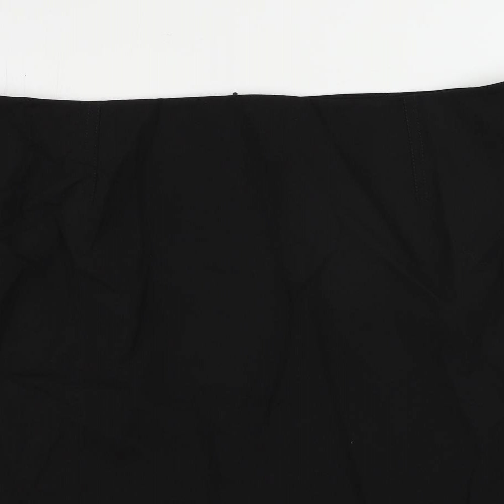 Marks and Spencer Womens Black Polyester Straight & Pencil Skirt Size 20 Zip - Lined