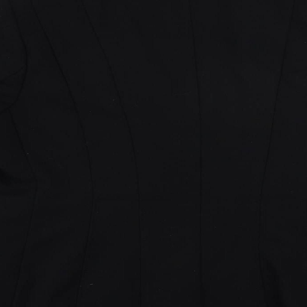 Per Una Womens Black Jacket Blazer Size 18 Button
