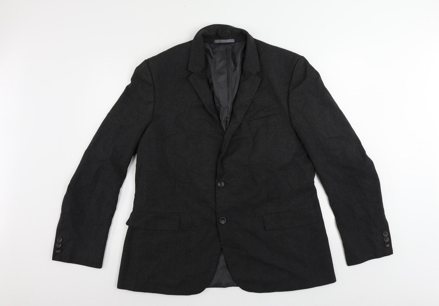 Marks and Spencer Mens Grey Polyester Jacket Blazer Size 44 Regular