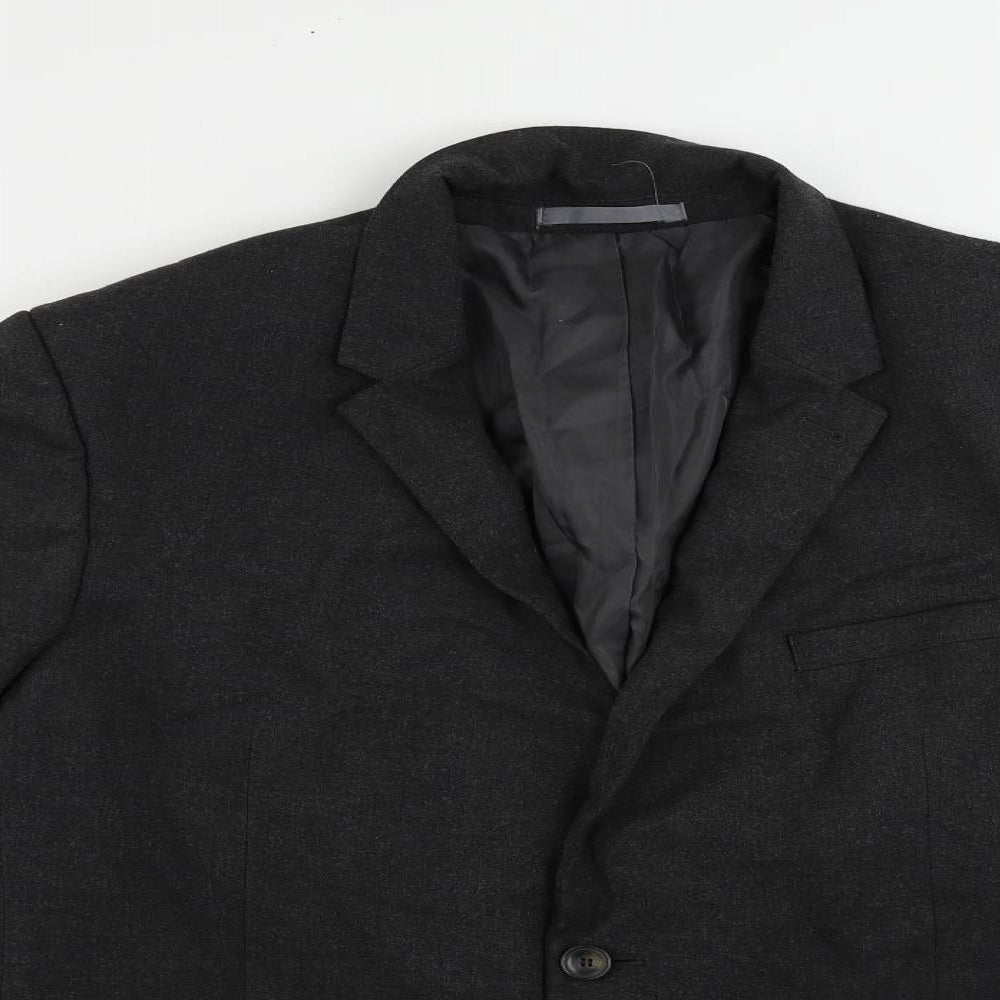 Marks and Spencer Mens Grey Polyester Jacket Blazer Size 44 Regular