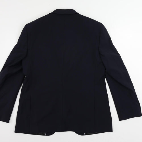 Autograph Mens Blue Wool Jacket Suit Jacket Size 42 Regular