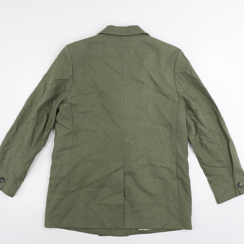 Per Una Womens Green Jacket Blazer Size 14 Button