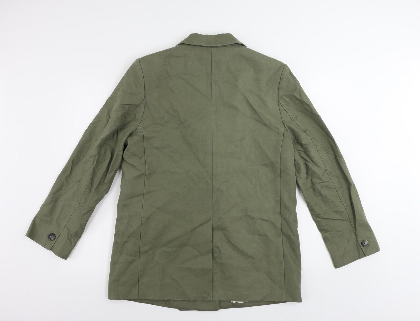Per Una Womens Green Jacket Blazer Size 14 Button