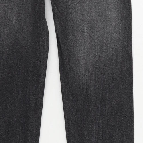 Topman Mens Grey Cotton Skinny Jeans Size 28 in L32 in Regular Button