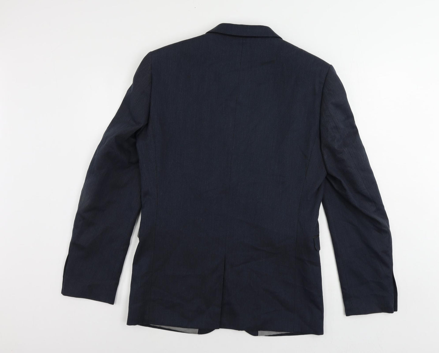 NEXT Mens Blue Polyester Jacket Suit Jacket Size 38 Regular