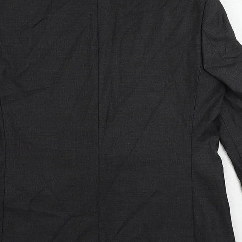 Marks and Spencer Mens Grey Polyester Jacket Suit Jacket Size 40 Regular