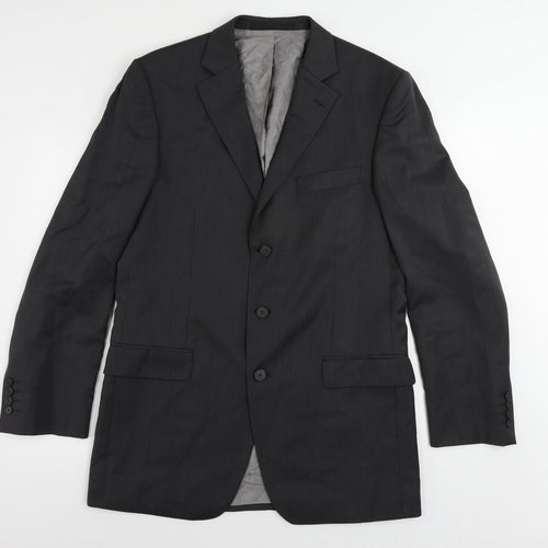 Marks and Spencer Mens Grey Wool Jacket Suit Jacket Size 40 Regular
