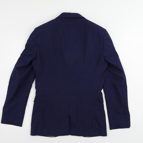 NEXT Mens Blue Polyester Jacket Suit Jacket Size 34 Regular