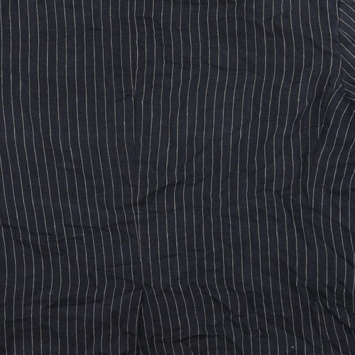 Marks and Spencer Mens Blue Striped Linen Jacket Blazer Size 44 Regular