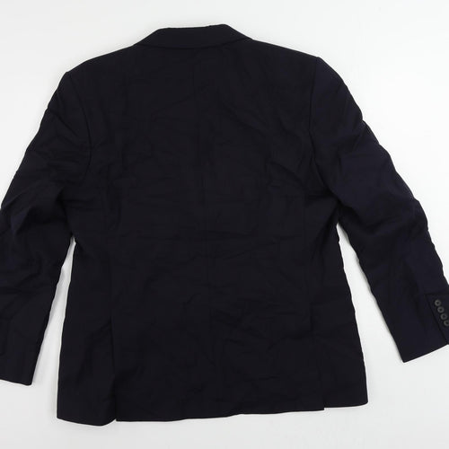 Marks and Spencer Mens Blue Wool Jacket Suit Jacket Size 44 Regular