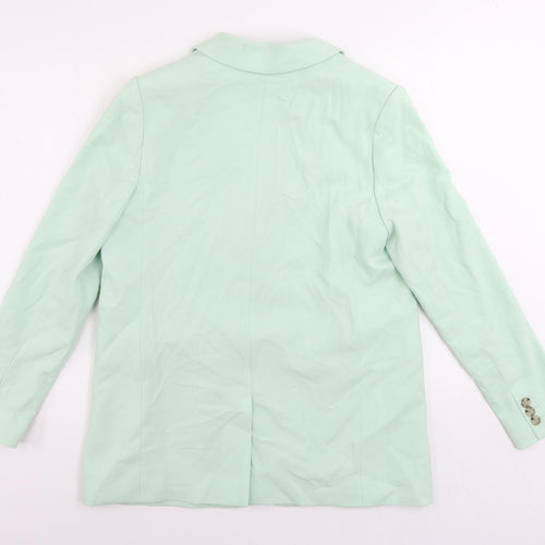Marks and Spencer Womens Green Jacket Blazer Size 12 Button