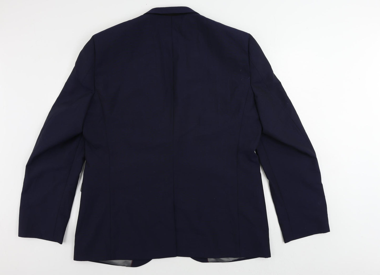 NEXT Mens Blue Wool Jacket Suit Jacket Size 46 Regular