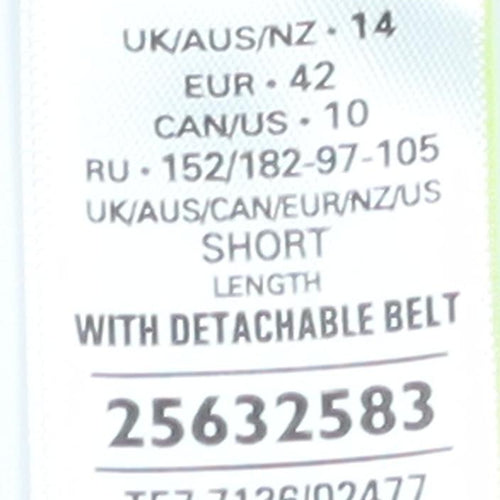 Marks and Spencer Women's Black Linen Cargo Trousers