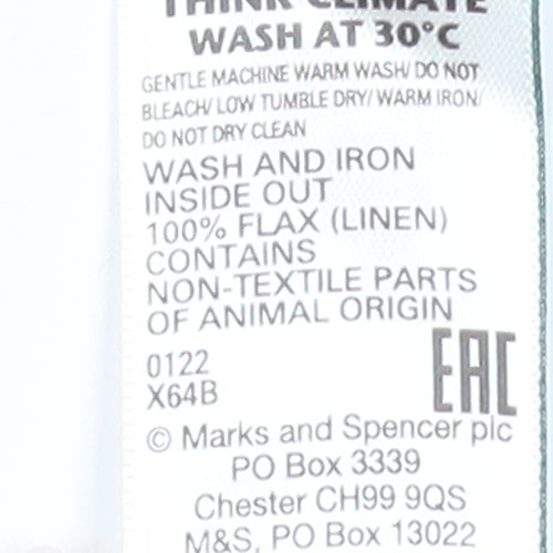 Marks and Spencer Women's Multicoloured Animal Print Button-Up Shirt