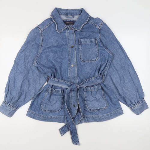 Marks and Spencer Women's Blue Denim Jacket Size 14