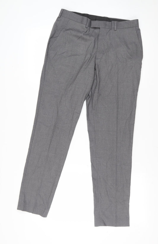 Marks and Spencer Women's Grey Dress Pants, Size L