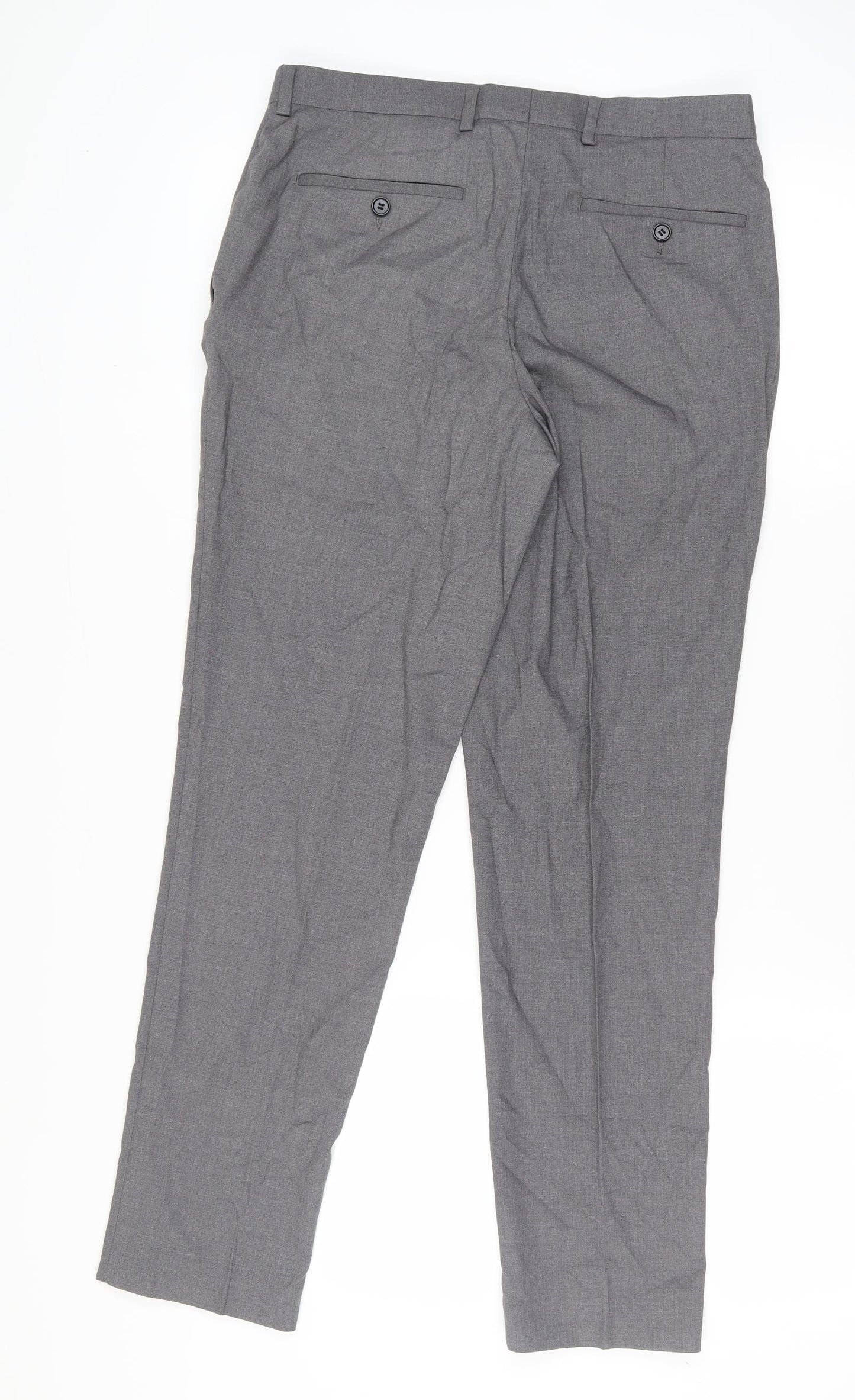 Marks and Spencer Women's Grey Dress Pants, Size L