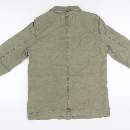 Marks and Spencer Women's Green Military Jacket Size 8