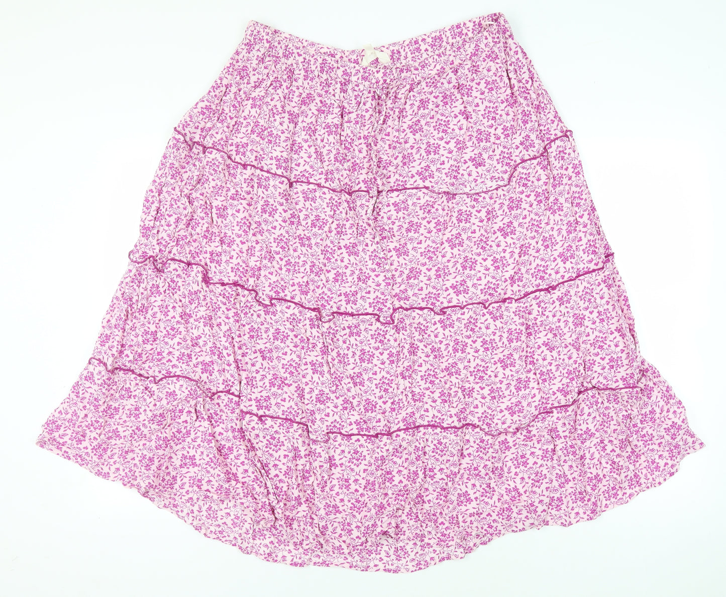 Marks and Spencer Women's Pink Peasant Skirt Floral 18